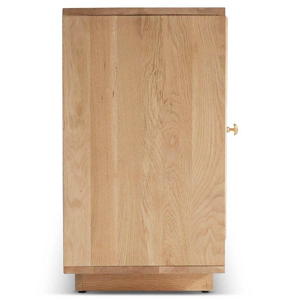Mia Modern Classic Brown Oak Wood Sideboard|
