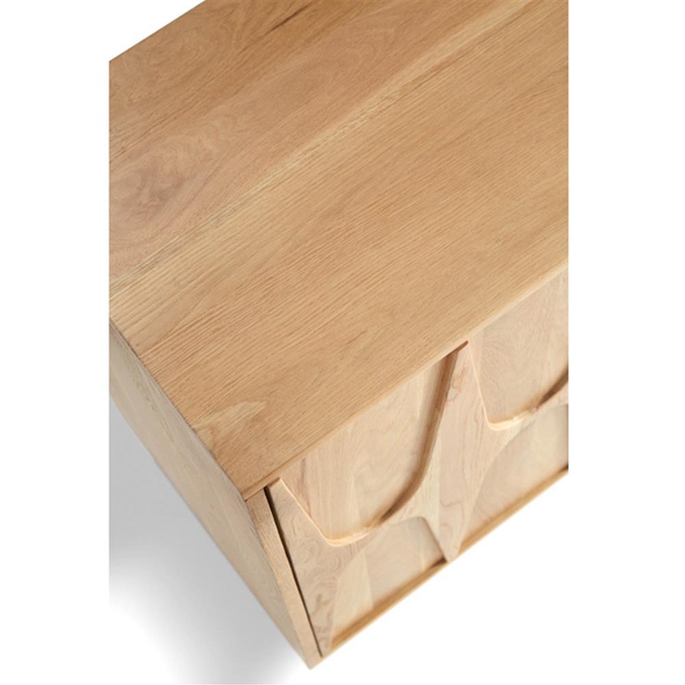 Mia Modern Classic Brown Oak Wood Sideboard|