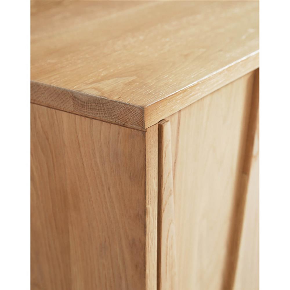 Mia Modern Classic Brown Oak Wood Sideboard|