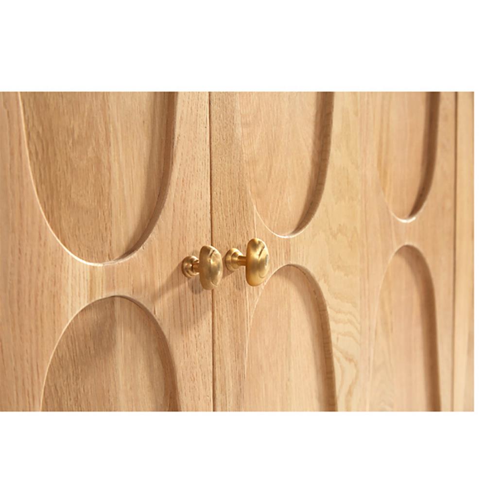 Mia Modern Classic Brown Oak Wood Sideboard|