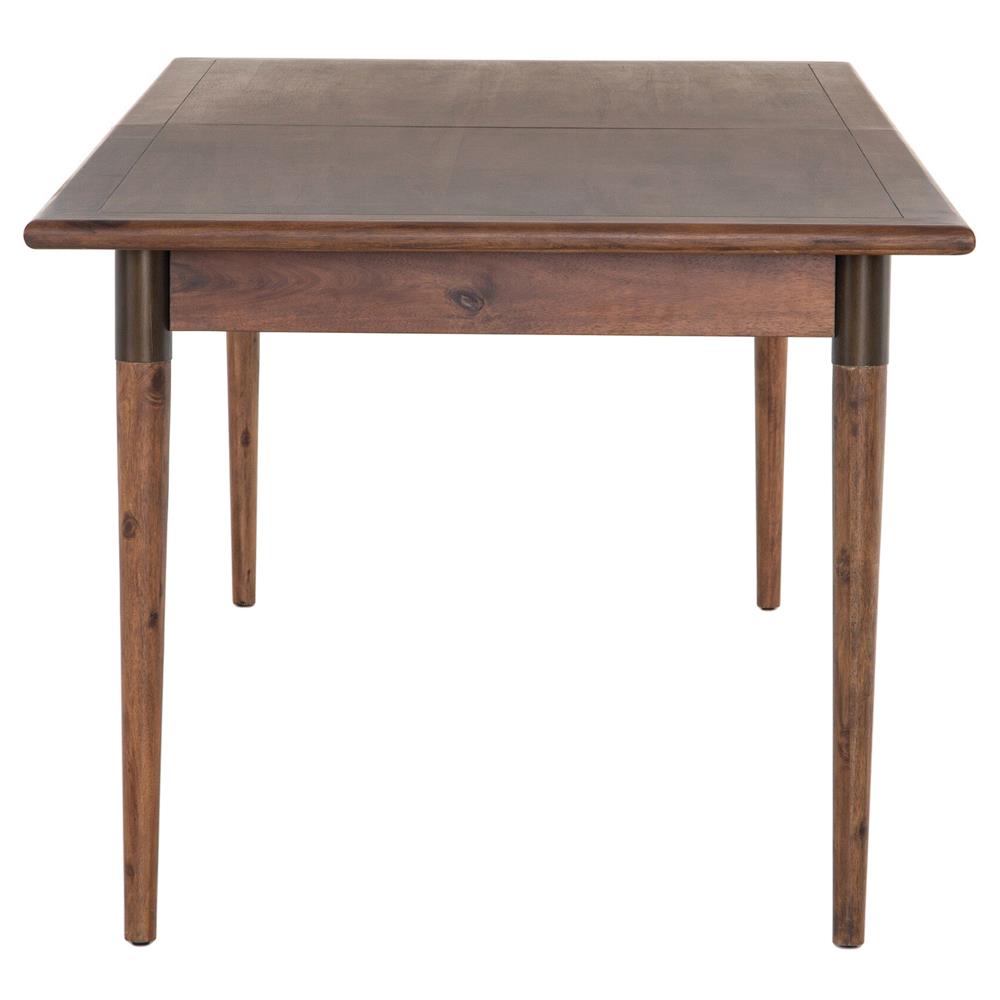 Hayden Modern Brown Acacia Wood Rectangular Extendable Dining Table - 84-104"|