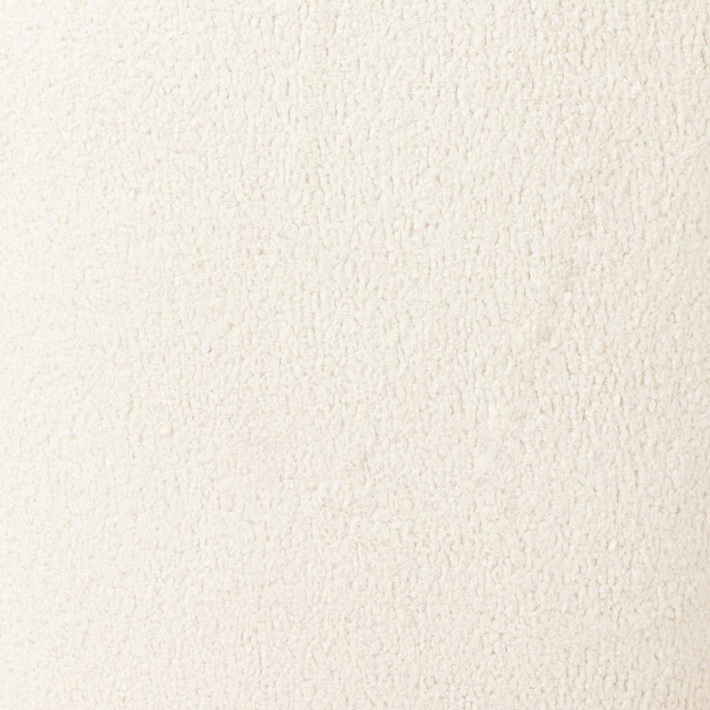 Kaden Modern Classic Cream Upholstered Boucle Brown Wood Wingback Arm Chair|