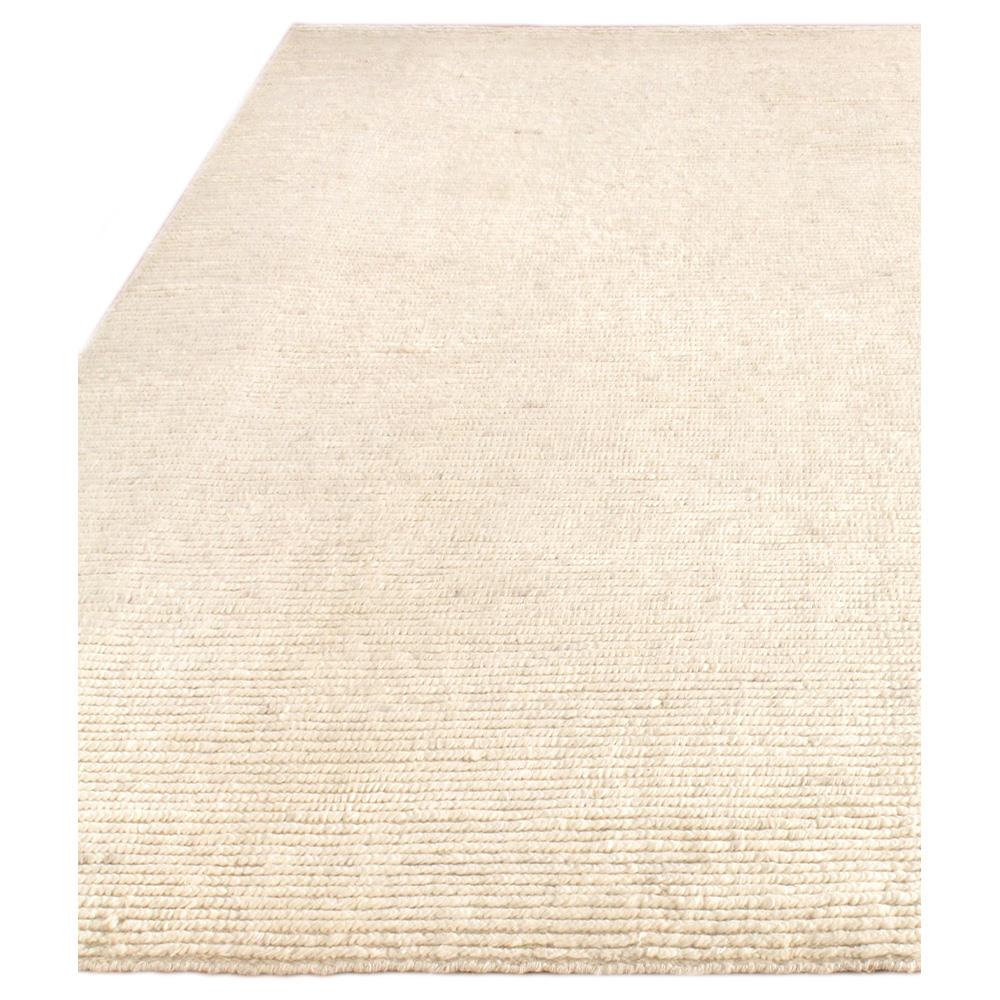 Simon Modern Classic Cream Wool Textured Solid Hand Knotted Rug - 10 ...