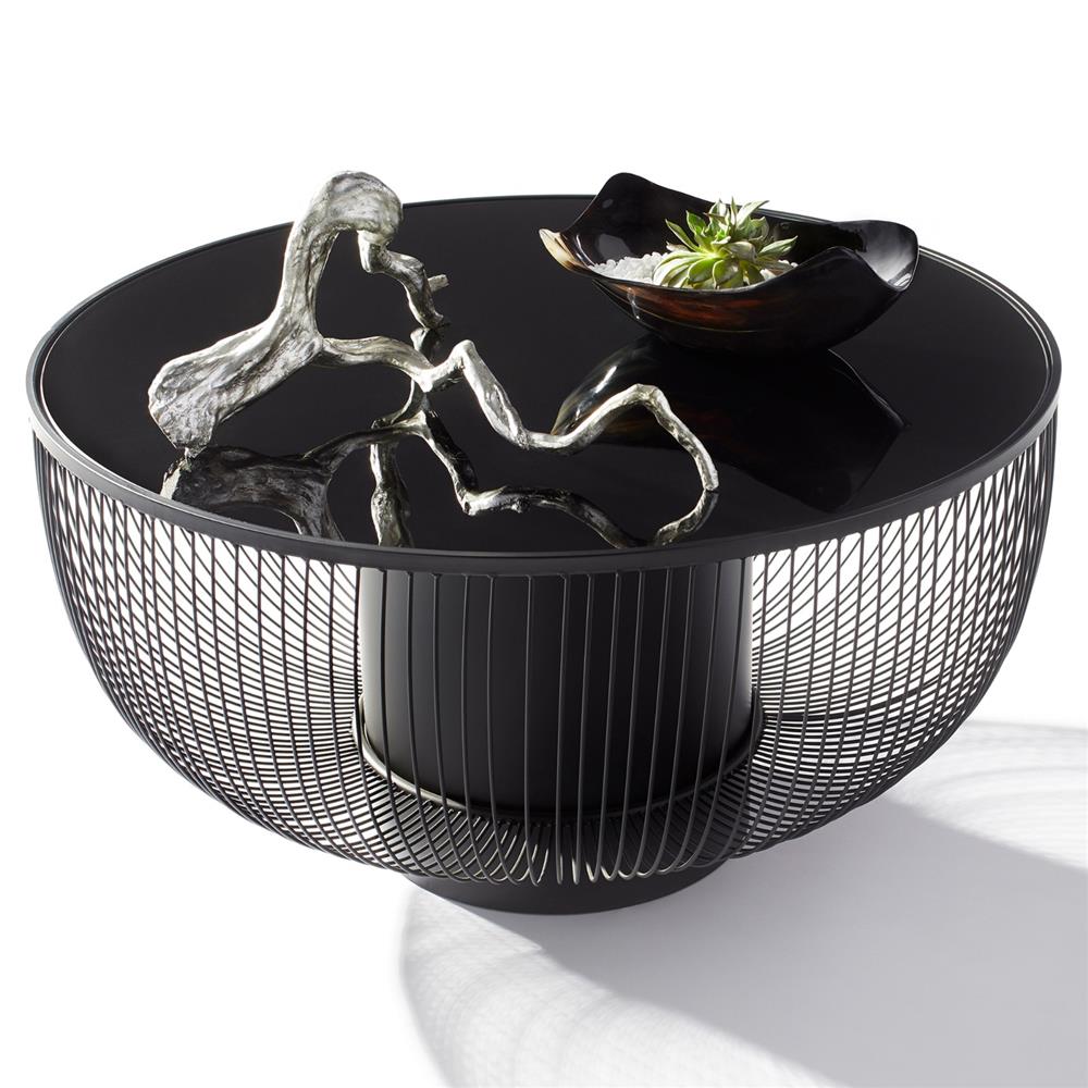 Carter Rustic Brown Horn Rectangular Tray|