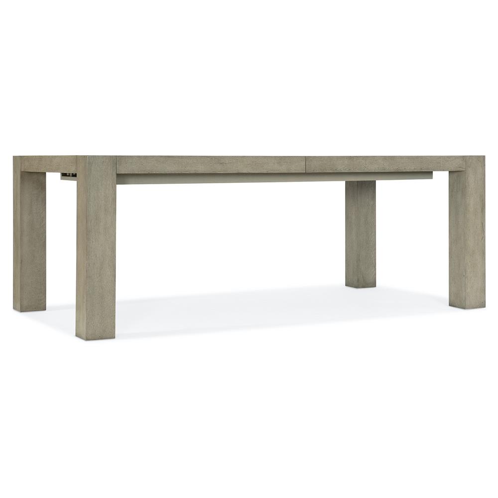 Luca Rustic Lodge Oak Wood Rectangular Extendable Dining Table - 82.25-106.25"W|