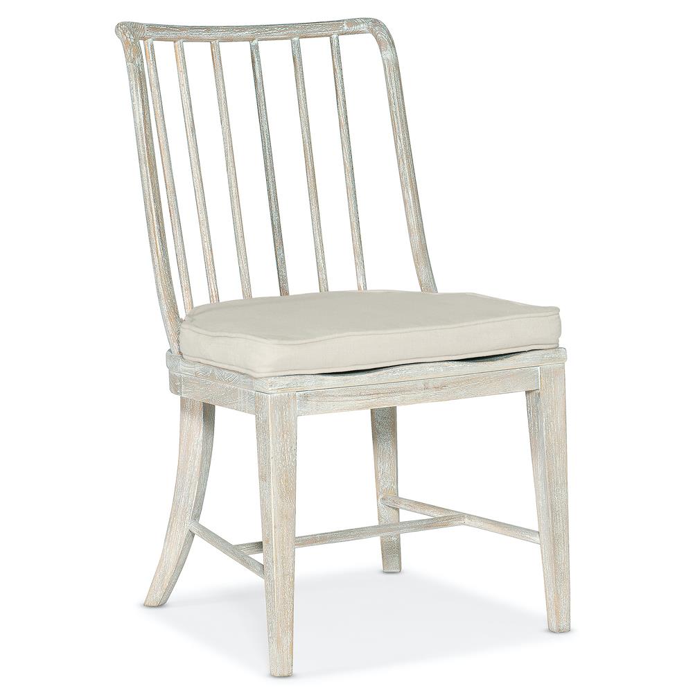 Freddie French Country White Wood Performance Cushion Spindle