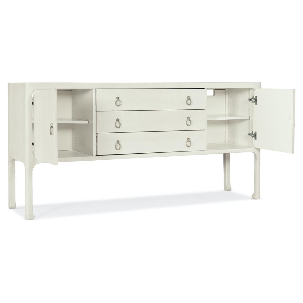 【美品】asobi FACTORY Graceful NEO Georgia Coastal Beach Cream Lacquered Grasscloth Sideboard