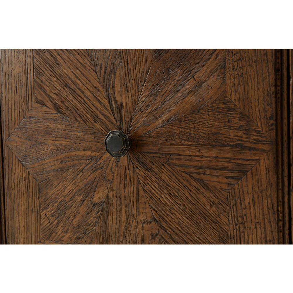 Ayra Mid Century Modern Dusk Brown Oak Wood Media Console|