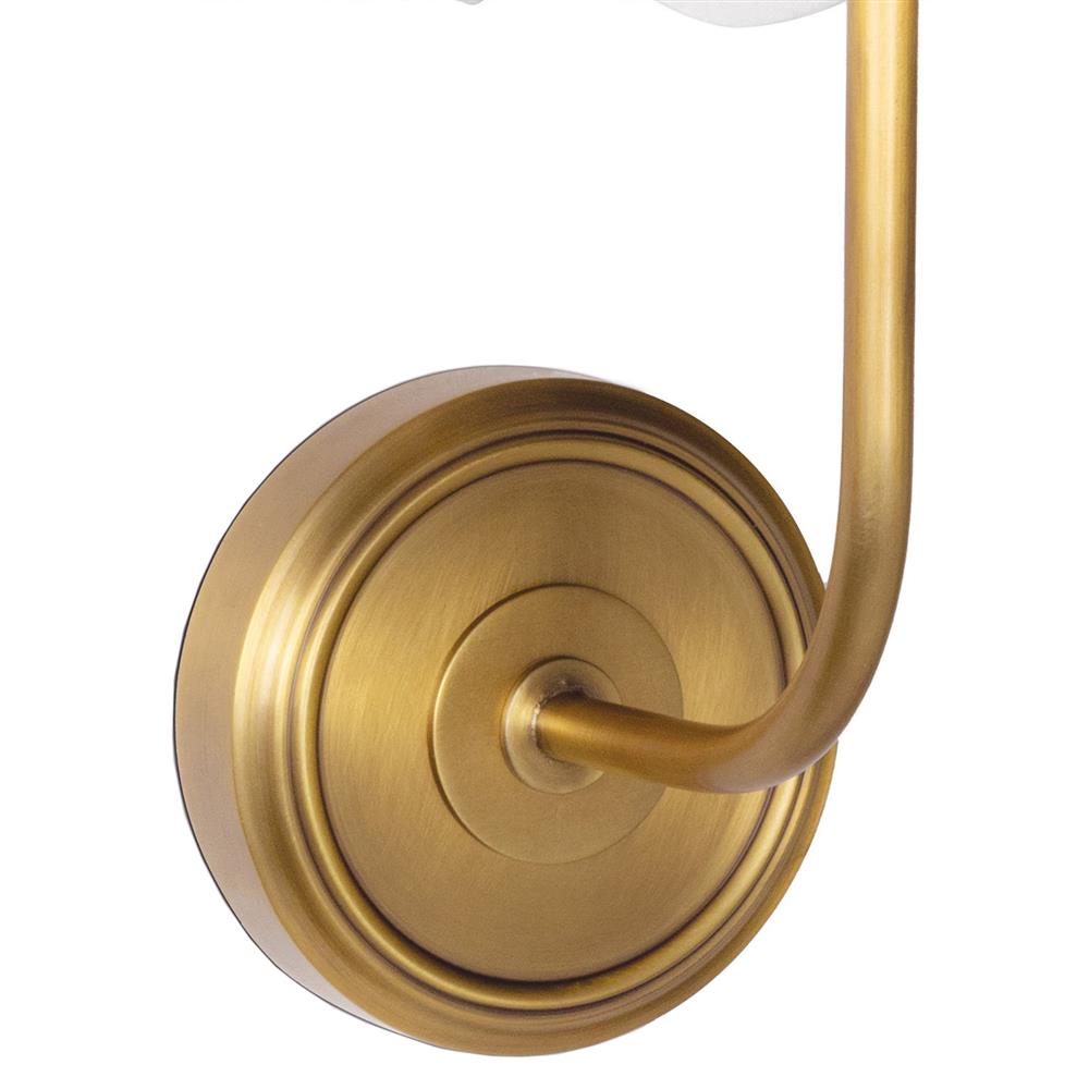 Ariel Natural Brass Steel Armed Wall Sconce|
