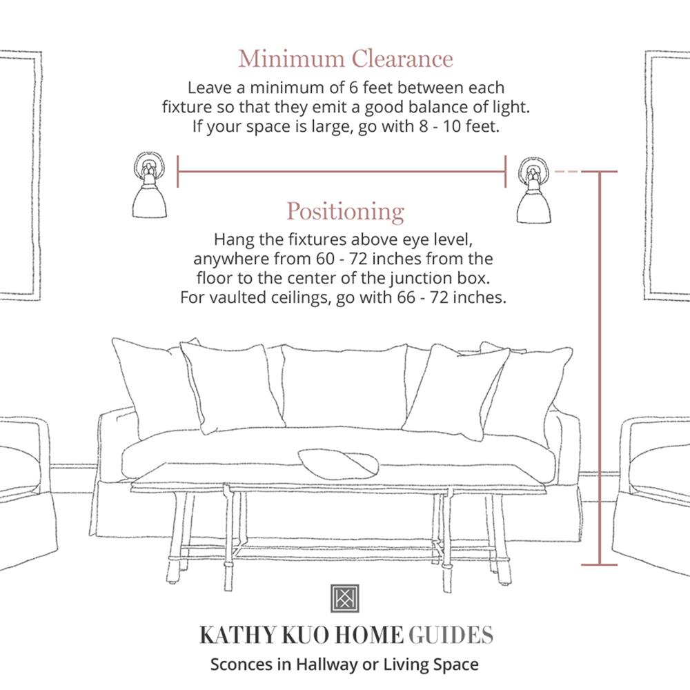 Ariel Natural Brass Steel Armed Wall Sconce|