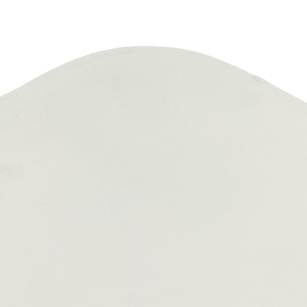 Bailey Industrial Loft White Aluminum Square Block Outdoor Drink Table|