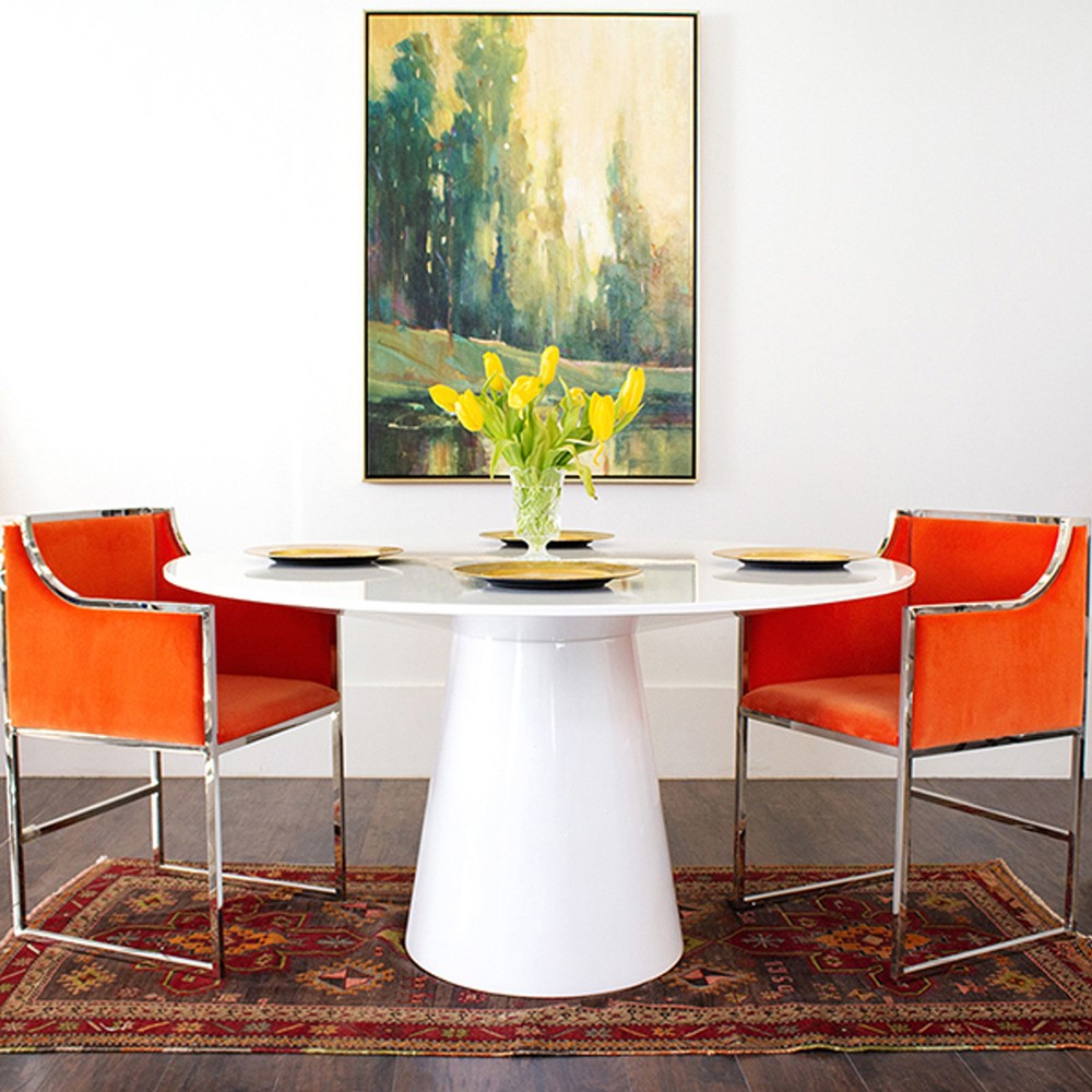 Worlds Away Hamilton Dining Table - Thumbnail 4