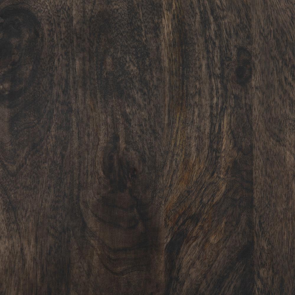 Madison Mid Century Brown Mango Wood Black Iron 4 Door Media Cabinet - 56"W|