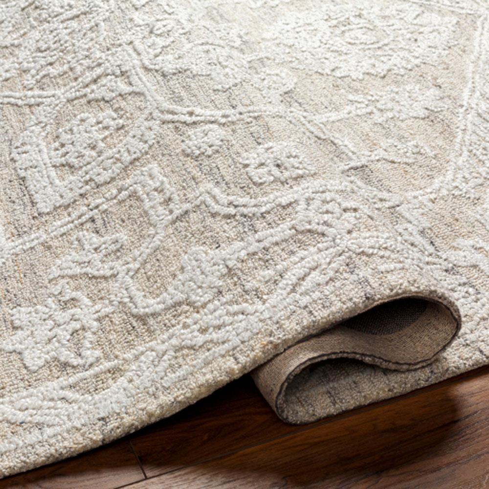 Albertine French Country Cream Floral Patterned Rug - 5'x7'6