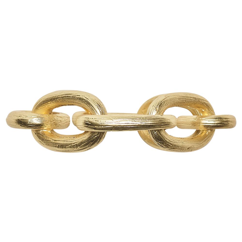 Regina Chain Link Regency Gold Metal Napkin Ring - Set of 4|