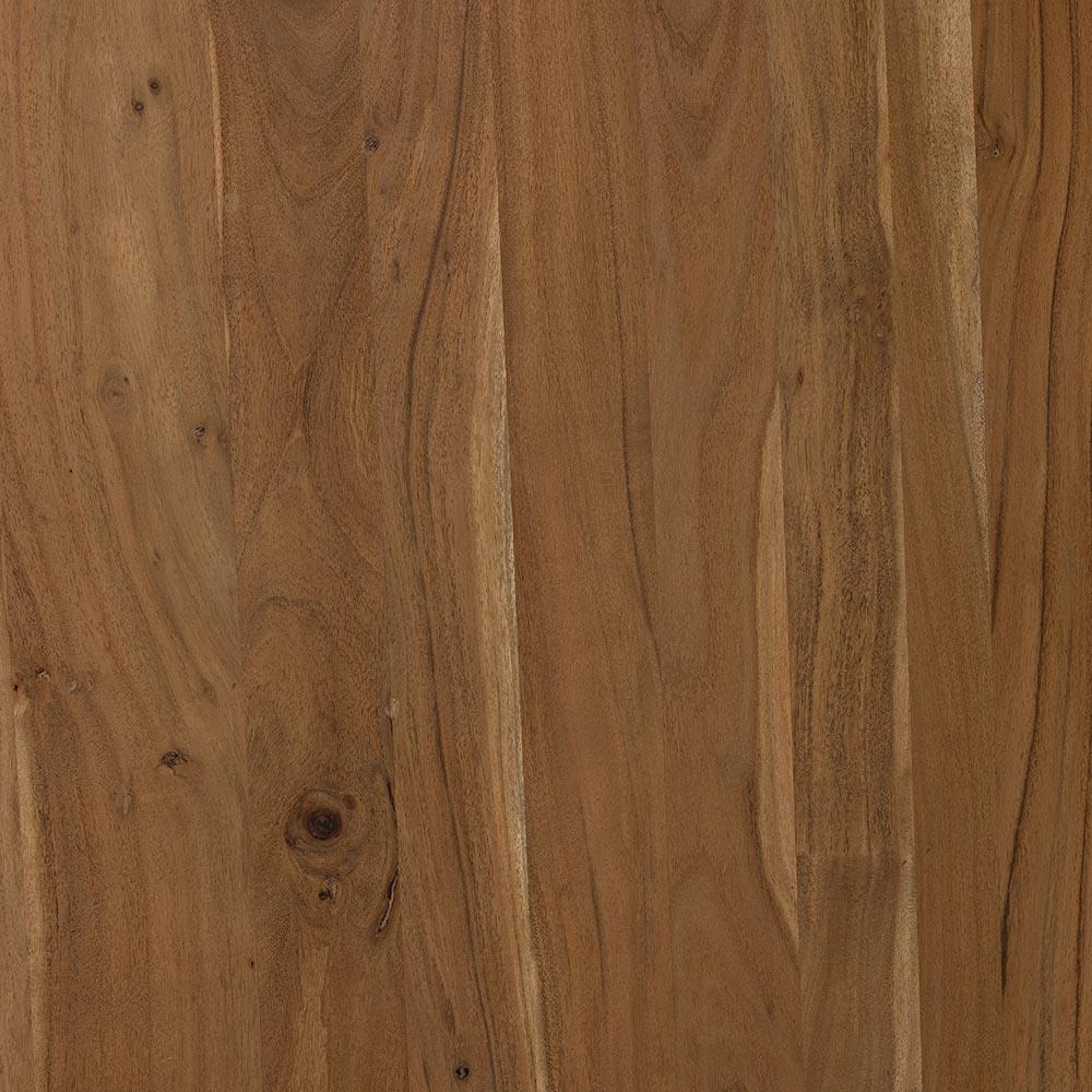 Sohail Coastal Beach White Marble Brown Acacia Wood Kitchen Island - 62"|