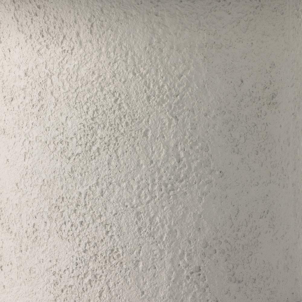 Lucienne Industrial Loft White Concrete Round Outdoor Dining Table - 60"W|