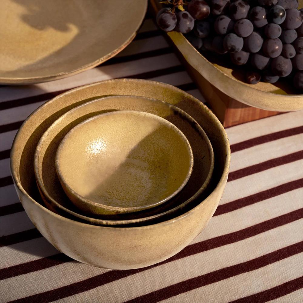 L'Objet Terra Modern Classic Brown Porcelain Cereal Bowl|