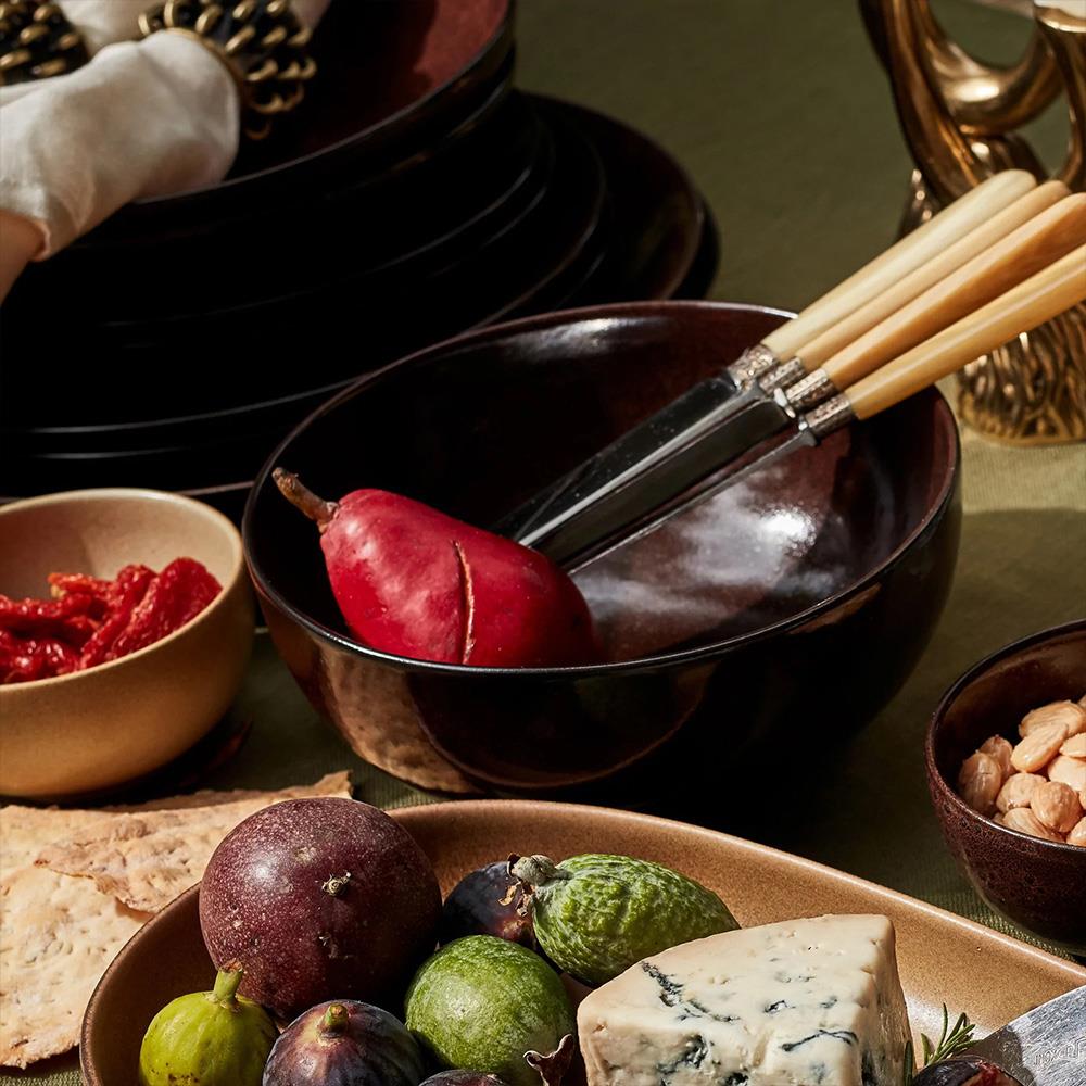 L'Objet Terra Modern Classic Red Porcelain Cereal Bowl|