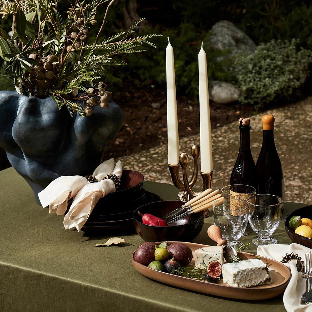 L'Objet Terra Modern Classic Red Porcelain Dinner Plate|