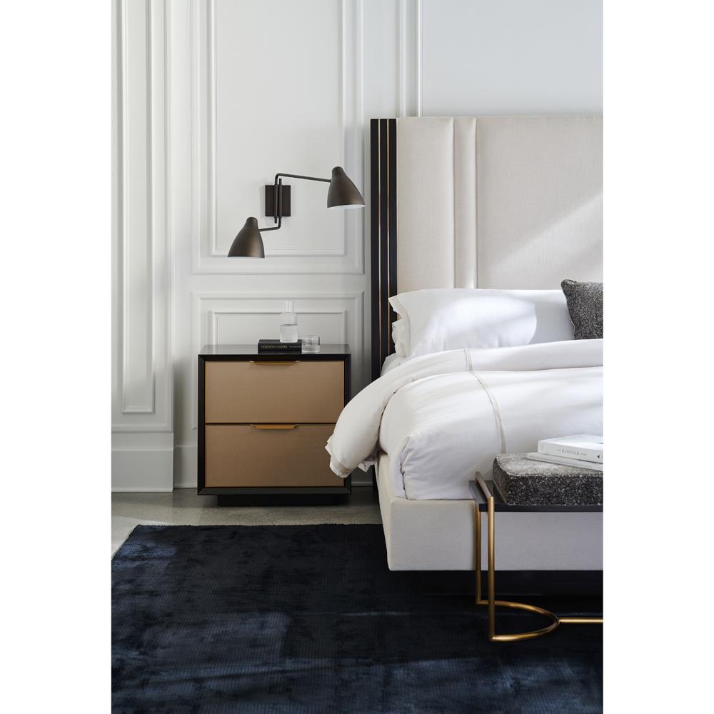 Zayla Modern Cream Performance Brown Birch Wood Bed - King|