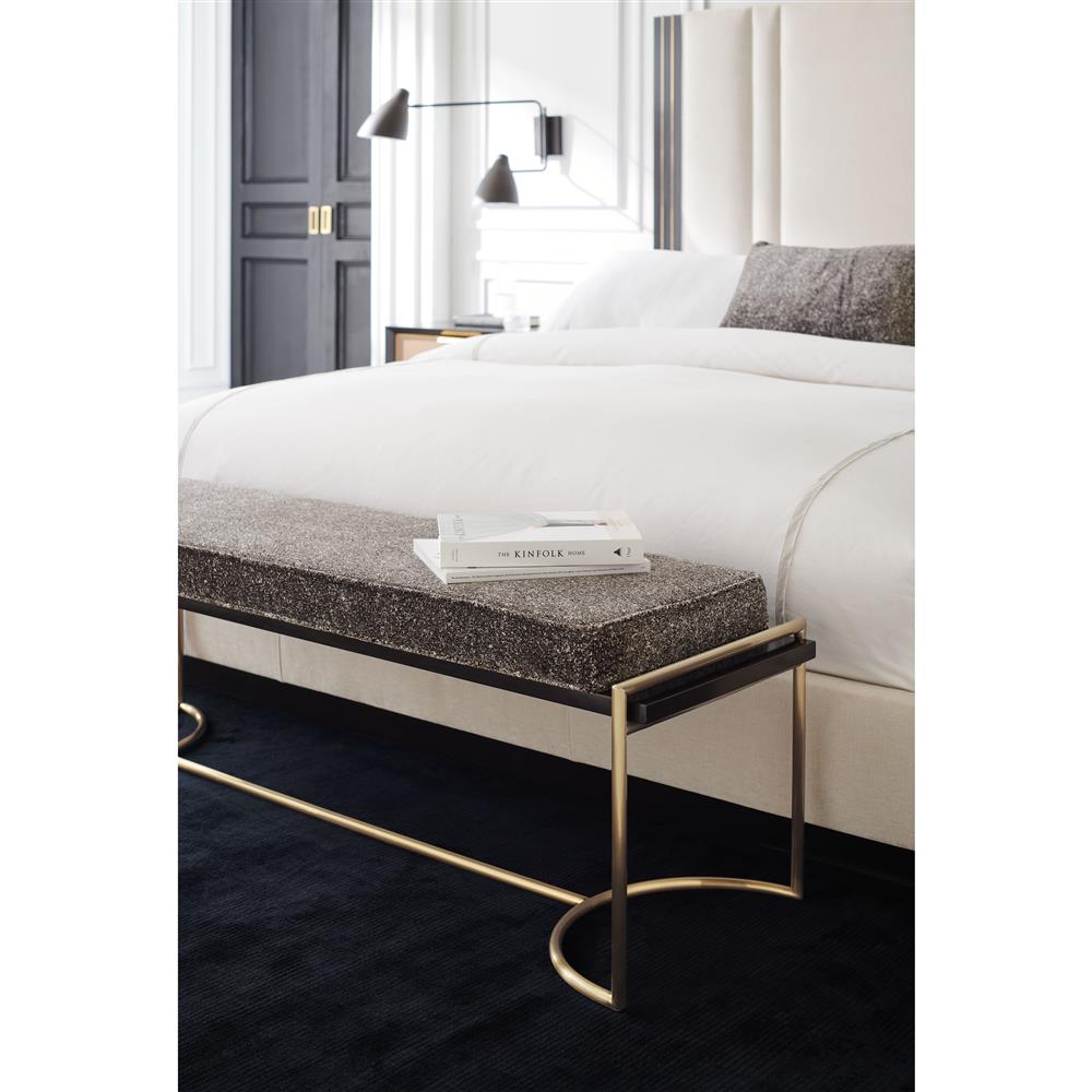 Zayla Modern Cream Performance Brown Birch Wood Bed - King|