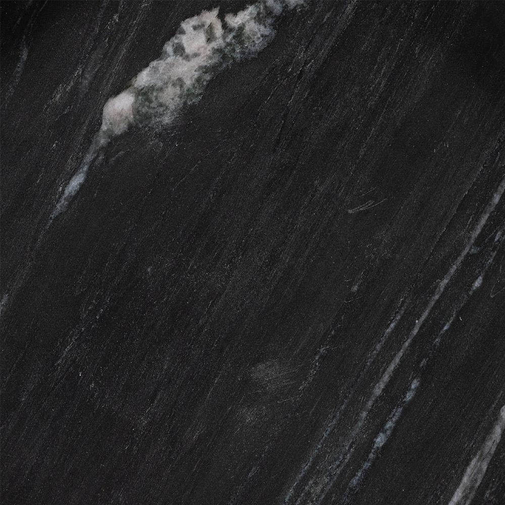 Keith Rustic Lodge Black and White Solid Marble Decorative Bowls - Set of 2|