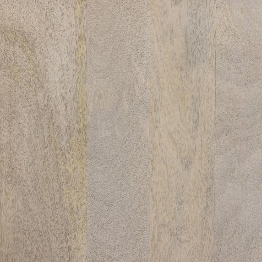 Madison Mid Century Washed Grey Mango Wood Black Iron 4 Door Sideboard|