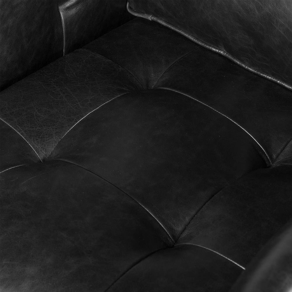 Celeste Rustic Lodge Black Upholstered Brown Wood Tufted Seat Swivel Arm Chair|