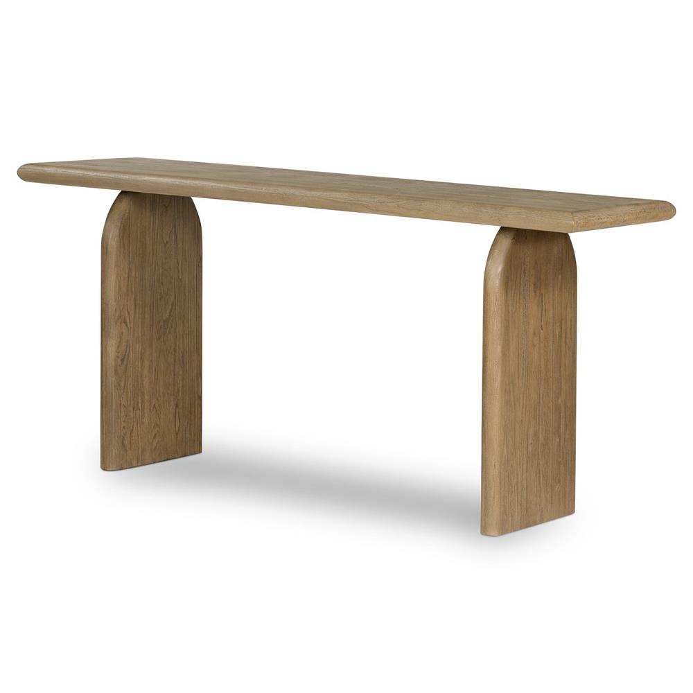 Suriya Rustic Lodge Brown Wood Rectangular Console Table|