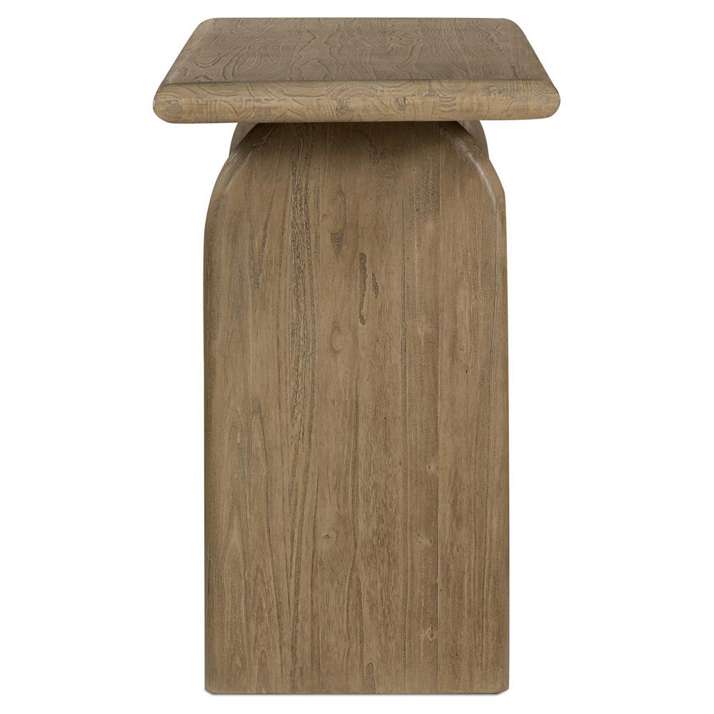 Suriya Rustic Lodge Brown Wood Rectangular Console Table|