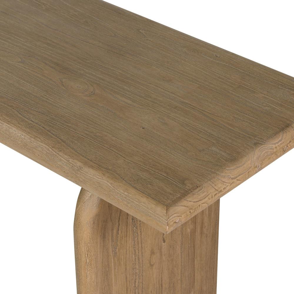 Suriya Rustic Lodge Brown Wood Rectangular Console Table|