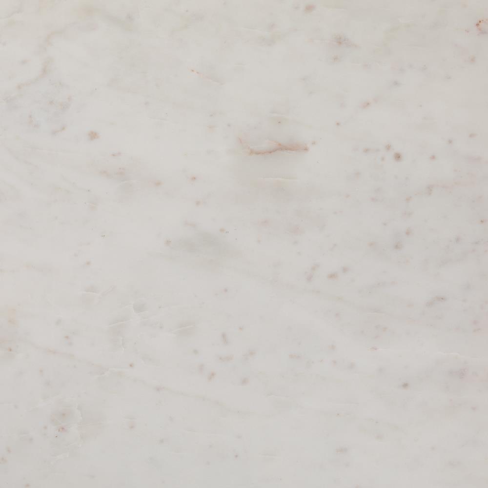 Hanne Mid Century White Marble Black Aluminum Base Rectangular Coffee Table|