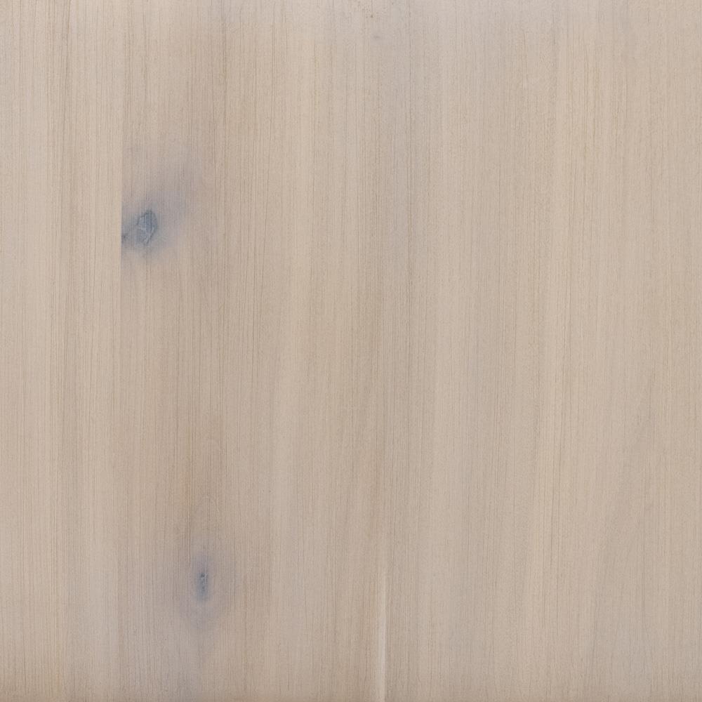 Theodore Industrial Loft Dove White Wood Grey Iron Frame 2 Drawer Display Bookcase|