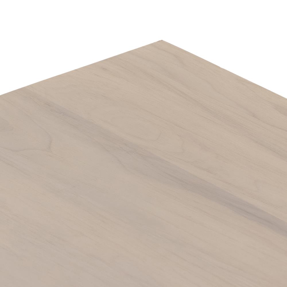 Theodore Industrial Loft Dove White Wood Grey Iron 4 Drawer Filing Credenza|