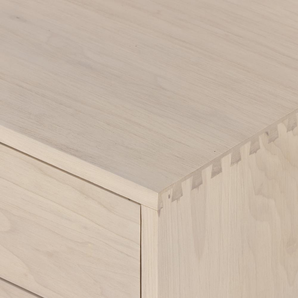 Theodore Industrial Loft Dove White Wood Grey Iron 4 Drawer Filing Credenza|