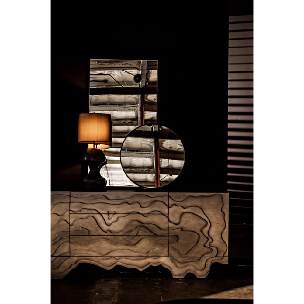 Tivoli Industrial Loft Steel Minimal Floor Mirror|