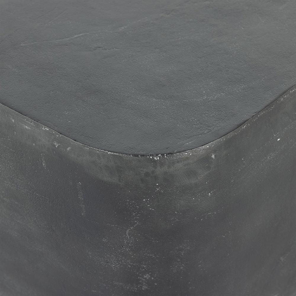 Artemio Industrial Loft Dark Grey Aluminum Square Outdoor End Table|