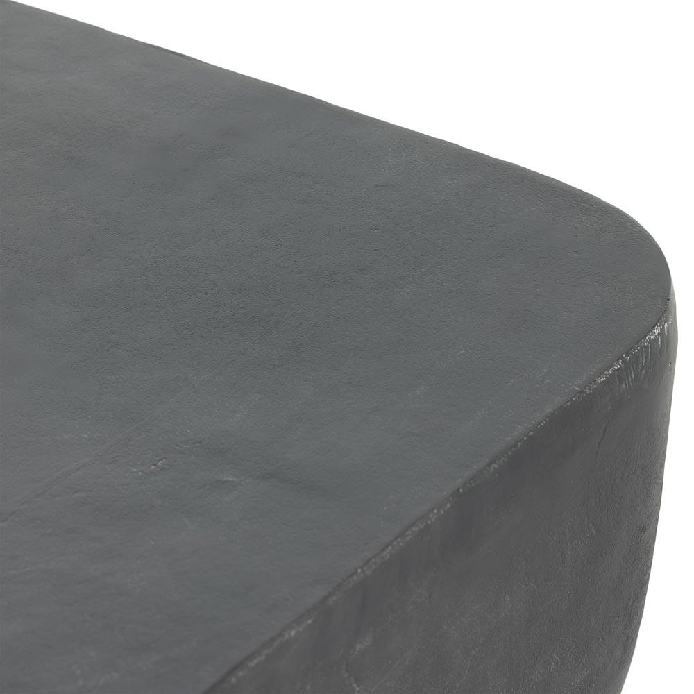 Artemio Industrial Loft Dark Grey Aluminum Square Outdoor End Table|