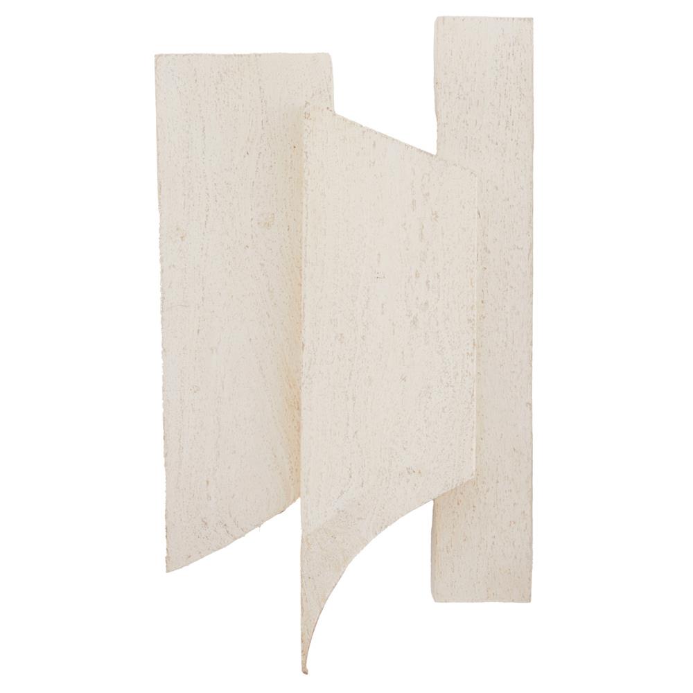 Pierson French Country White Mango Wood Wall Plaques - Set of 3|