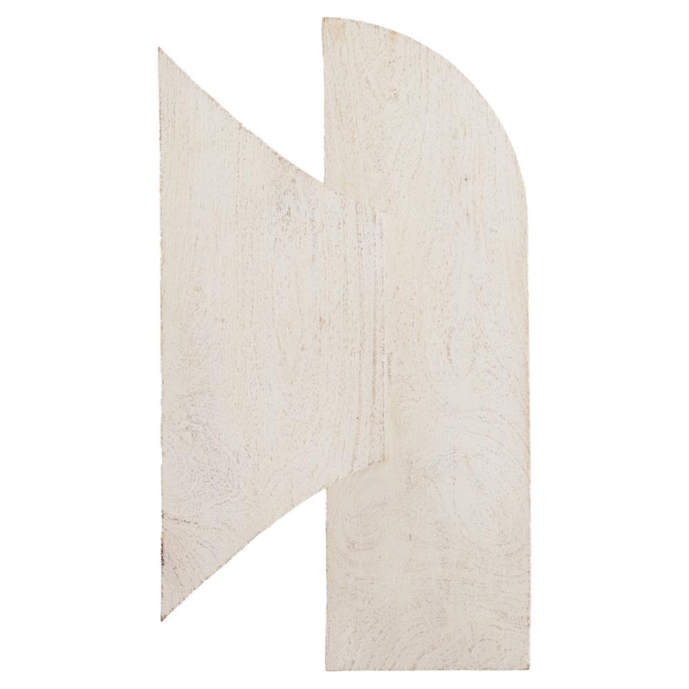 Pierson French Country White Mango Wood Wall Plaques - Set of 3|