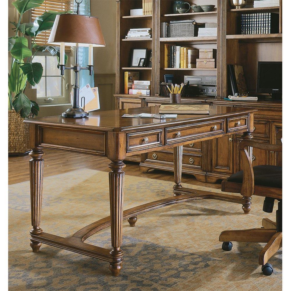 Heaven Updated Traditional Distressed Brown Wood Desk|