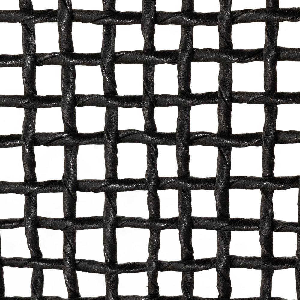 Lani Coastal Beach White Cushion Black Woven Wicker Outdoor Sofa - 63"W|