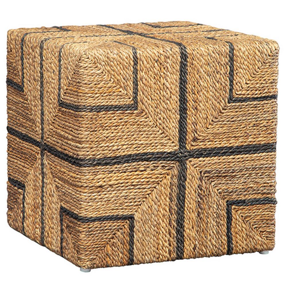 Wolf Coastal Beach Brown Twisted Banana Leaf Wrapped Cube