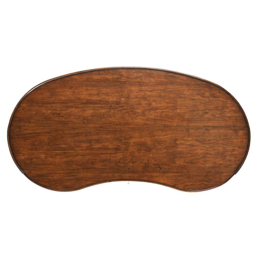 Marseille French Country Cherry Wood Kidney Desk|