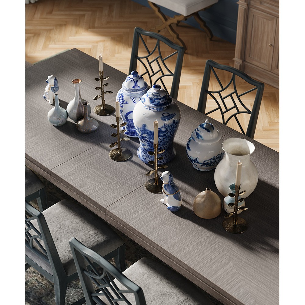 Juliska Country Estate Garden Follies Delft Blue Ceramic Decorative Ginger Jar|