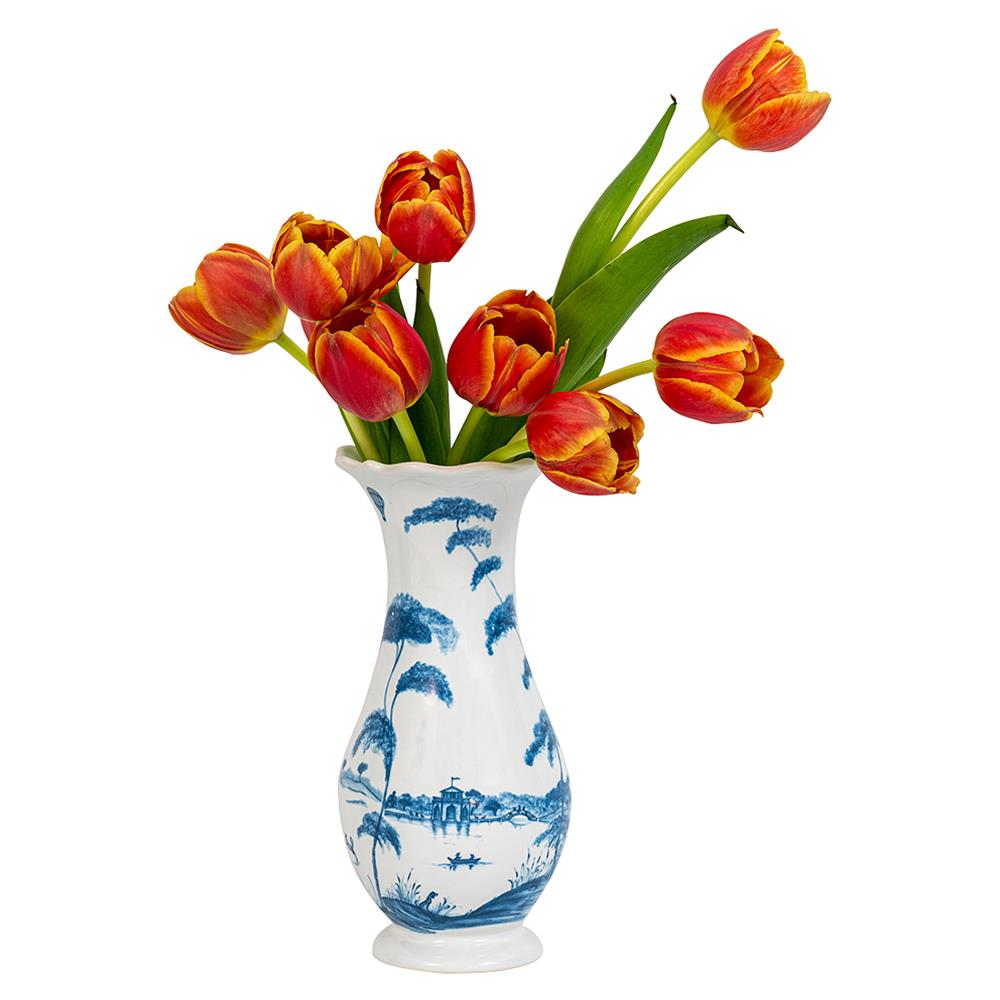 Juliska French Country Estate Delft Blue Ceramic Table Vase Small