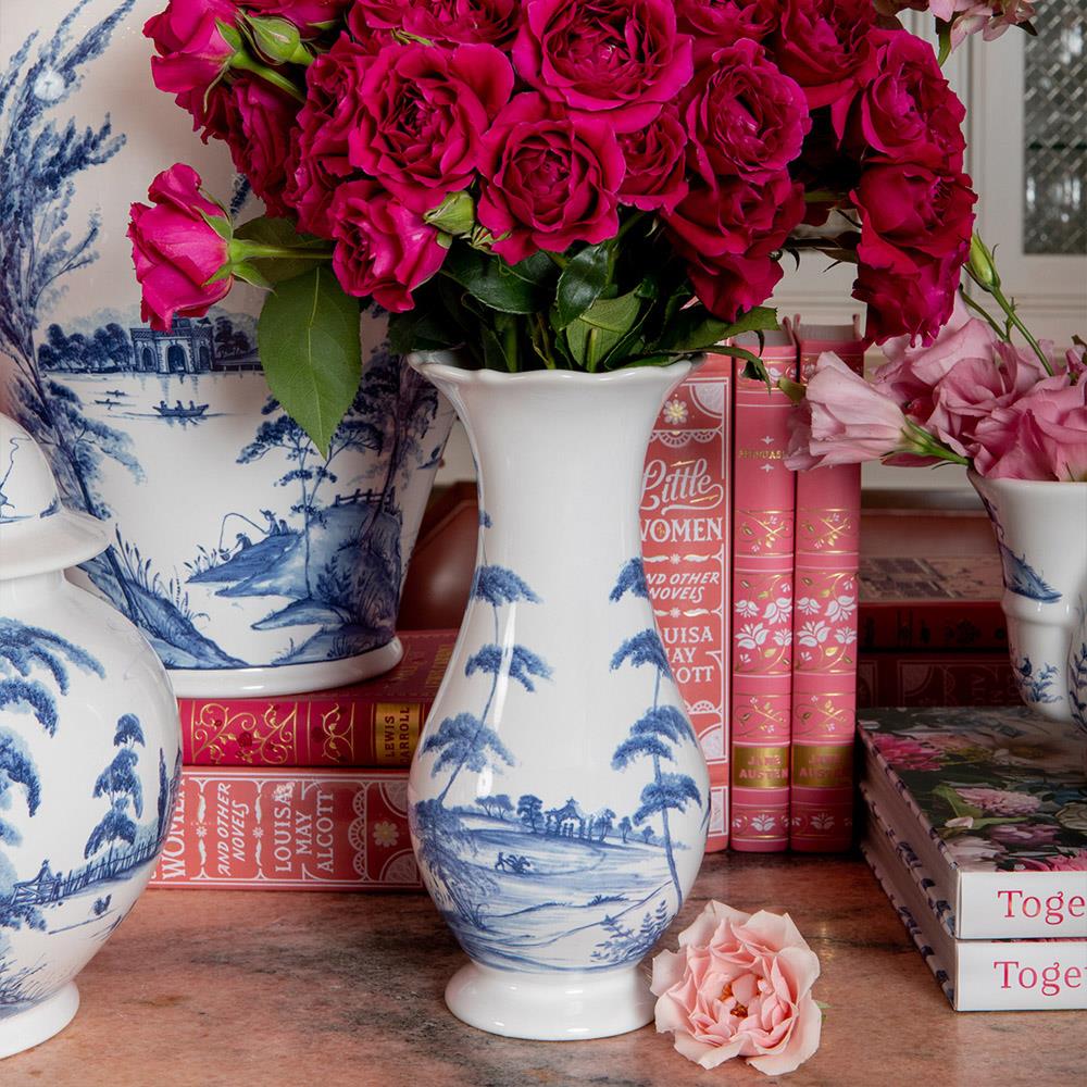 Juliska French Country Estate Delft Blue Ceramic Table Vase Small