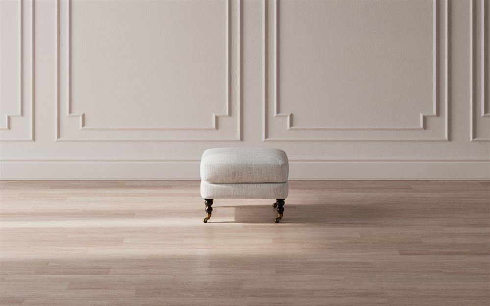 Madeline Sage Green Ottoman|