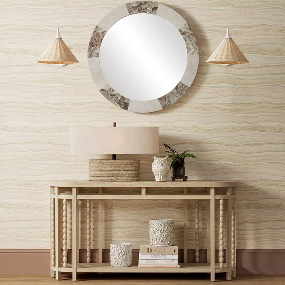 Jasmine French Country White Ceramic Floral Embossed Handmade Cachepot - Small|